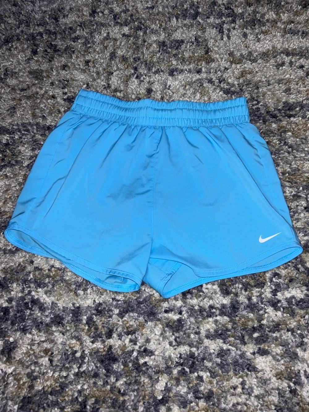 Nike Girls Sz L Blue/Turquoise Running Shorts